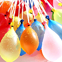 The Magic Balloons- Automatic Fill and Tie Magic Water Balloons for Holi - Multicolour 222 Holi Balloons Fill and tie Water Balloons in 60 seconds for Holi self sealing water balloon