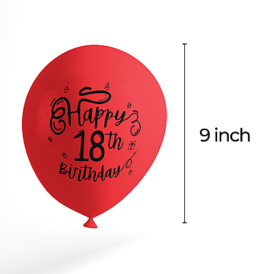 The Magic Balloons Store- Happy 18th Birthday party Decor balloons-181310 The Magic Balloons Store- Happy 18th Birthday party Decor balloons-181310