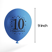 The Magic Balloons- Happy 10th Birthday Balloons pack of 80- 181232