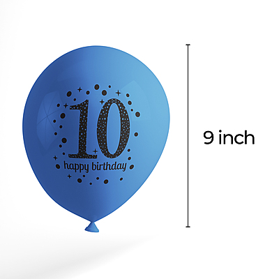 The Magic Balloons- Make Your Child's 10th Birthday Magical with 30 Multicolour Balloons - Party Supplies and Decorations Pack for Boys and Girls The Magic Balloons- Make Your Child's 10th Birthday Magical with 30 Multicolour Balloons - Party Supplies and Decorations Pack for Boys and Girls