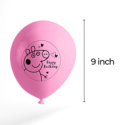 The Magic Balloons- Peppa Pig Theme Decoration Happy Birthday Latex Balloons Birthday Party Decoration Multicolor Balloons Pack of 50pcs The Magic Balloons- Peppa Pig Theme Decoration Happy Birthday Latex Balloons Birthday Party Decoration Multicolor Balloons Pack of 50pcs