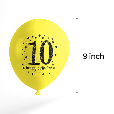 The Magic Balloons- Make Your Child's 10th Birthday Magical with 30 Multicolour Balloons - Party Supplies and Decorations Pack for Boys and Girls The Magic Balloons- Make Your Child's 10th Birthday Magical with 30 Multicolour Balloons - Party Supplies and Decorations Pack for Boys and Girls