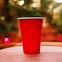 Beer Pong Glass | Red Drinking Cup | Drinking Glass for New Year Bachelor Anniversary Helloween Wedding Adults Parties and Games | Party Suppliers | 16 OZ | Set of 20pcs