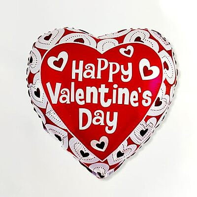 The Magic Balloons - 18” Red Heart Foil Balloons for Valentine Decoration Pack of 2pcs Heart Shape Foil For Your Love Once