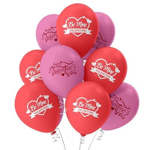 The Magic Balloons - Happy Valentine's Day Balloons Red and Pink Balloons Pack of 30pcs - Valentine Balloons Set for Valentine's Day Decorations Party Supplier