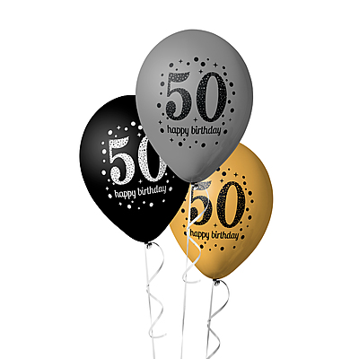 The Magic Balloons-50th Birthday Balloon Decorations for Men & Women - Premium Pack of 30 Black, Gold, and Silver Balloons for Stunning Birthday Party Supplies and Decor The Magic Balloons-50th Birthday Balloon Decorations for Men & Women - Premium Pack of 30 Black, Gold, and Silver Balloons for Stunning Birthday Party Supplies and Decor