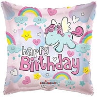 Kaleidoscope Birthday Pony Foil Balloons-181172