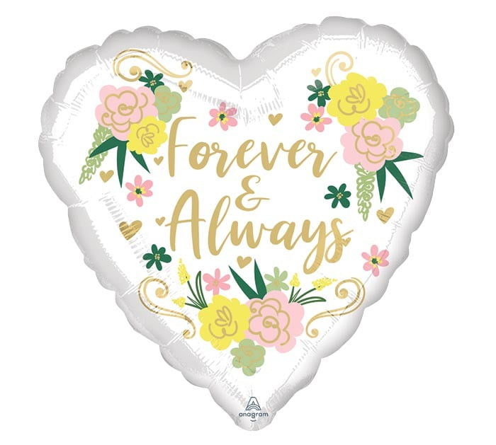 Anagram- Forever & Always Together Anniversary Balloons 18" -181328