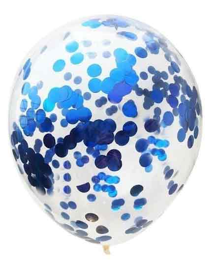 The Magic Balloons Store- 12" Blue Pre-Filled Confetti Latex Balloons ( Pack of 10) The Magic Balloons Store- 12" Blue Pre-Filled Confetti Latex Balloons ( Pack of 10)