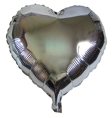 The Magic Balloons Store-18″ Silver Heart Foil Balloon ( Pack of 3) The Magic Balloons Store-18″ Silver Heart Foil Balloon ( Pack of 3)