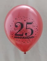 The Magic Balloons Store- Happy 25th Anniversary Party Balloons Pack of 30