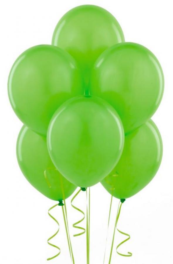 The Magic Balloons Store- 8" Latex Balloons (Pack of 50)-Light Green