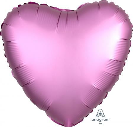 Anagram 18″ Matte Pink Heart Foil Balloon