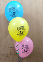 The Magic Balloons Store- Happy 13th Birthday Balloons pack of 30-181282-