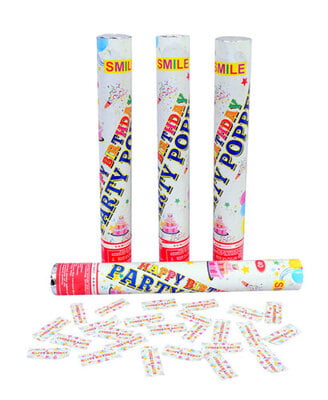 The Magic Balloons Store-Set of 4  Happy Birthday Party Popper,Confetti for Birthday Party 181145