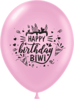 The Magic Balloons Store- Happy Birthday wife Latex Balloons Pack of 30 pcs 181154