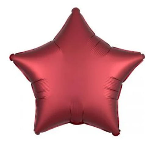 Anagram 18″sangria Red Star  Foil Balloon ( Pack of 1) 181322