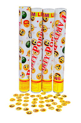 The Magic Balloons Store-Set of 4 Simliy Emoji Party Popper for Birthday,Wedding,Party 181147