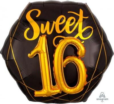 Anagram-Elegant Sweet 16 Multi Balloons 30″ P75-181304
