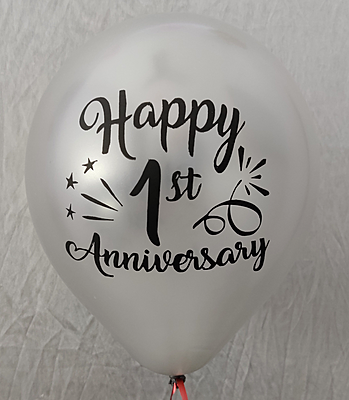 The Magic Balloons Store- Happy First Anniversary Party Balloons Pack of 30- 181285 The Magic Balloons Store- Happy First Anniversary Party Balloons Pack of 30- 181285