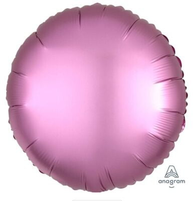 Flamingo shimmering Matte Pink Circle Balloons 18"- S18