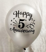 The Magic Balloons Store- Happy 5th Anniversary Party Balloons