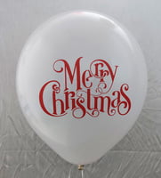 The Magic Balloons Store- Printed Merry Christmas Balloons for Christmas Decorations - Pack of 30