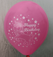 The Magic Balloons Store- Happy  Birthday Unicorn Balloons pack of 30-181284