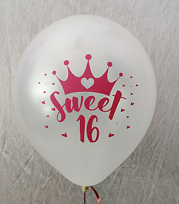 The Magic Balloons Store Sweet 16 Balloons- pack of 30 pcs-181287 The Magic Balloons Store Sweet 16 Balloons- pack of 30 pcs-181287